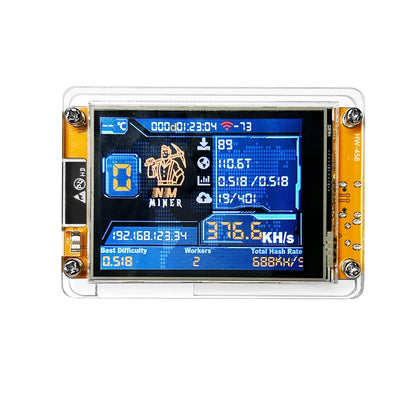 New nerdminer v3 2.8-inch 350kh/s or 1000kh/s BTC Solo Lottery mining Crypto miners Bitcoin Miner Solo Mining Machine nmminer