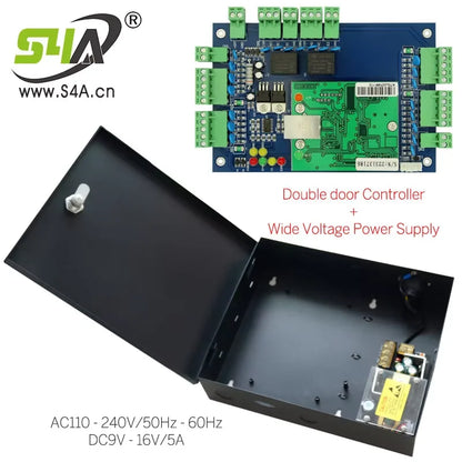 S4A Four Door Network Access Control Panel Board With Software Communication Protocol TCP/IP Board Wiegand Reader for 4 Door Use