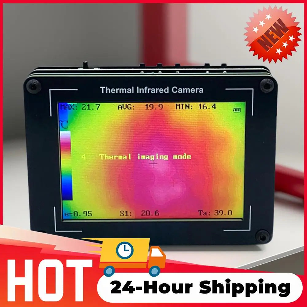 3.5 Inch Thermal Infrared Camera -40-450℃ Measurement 32x24 Pixel Thermal Imaging Camera Infrared Thermal Imager for Electrical