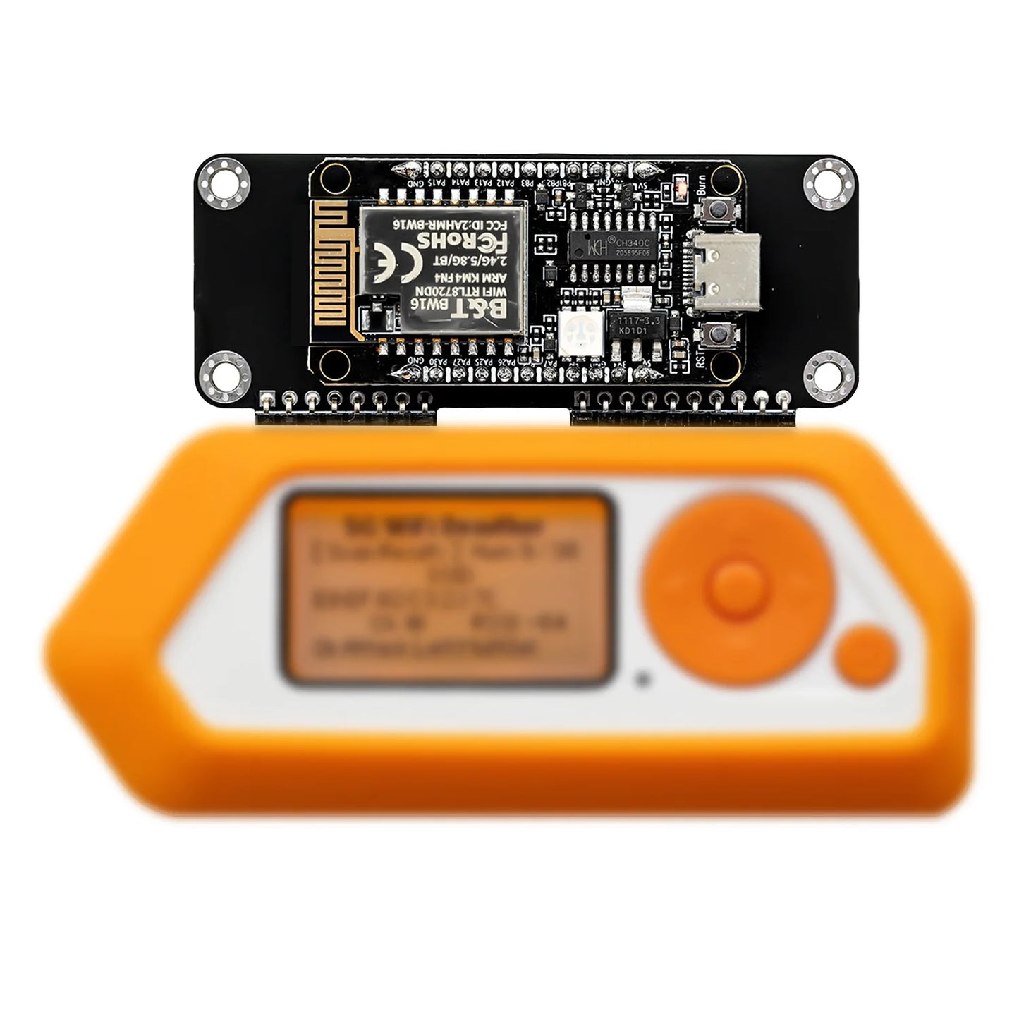 Flipper Zero 2.4G&5G Dual-Band WiFi Devboard, BW16 RTL8720DN Board, Wireless Expansion Board(Support Momentum Firmware Only)
