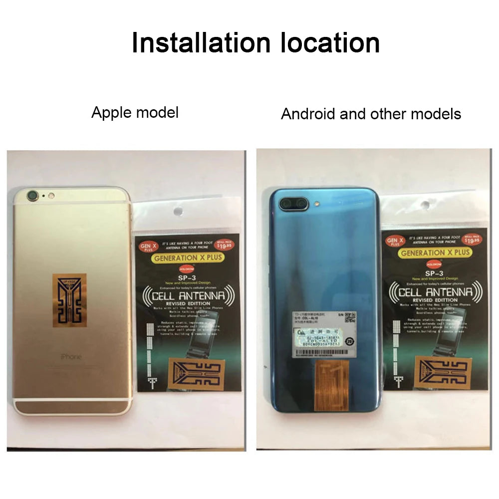 Cell Phone Signal Booster Sticker Outdoor Network Signal receiving Enhancement Antenna Amplifier SP-3/4 for Smart Phones