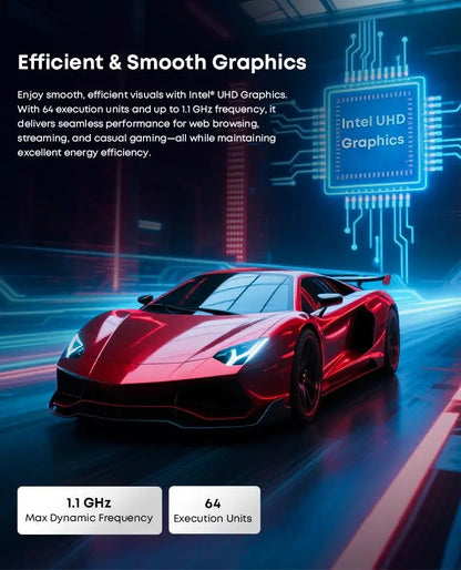 CHUWI LarkBox X Mini PC Intel Corei3-1220P 8GB RAM 256GB SSD Triple-Screen output Up to 4K Advanced Cooling System Wifi6 Mini PC