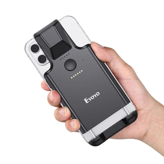 Eyoyo EY-017P 2D Back Clip Bluetooth Barcode Scanner Portable Barcode Reader Data Matrix 1D 2D QR Scanner Android IOS Phone