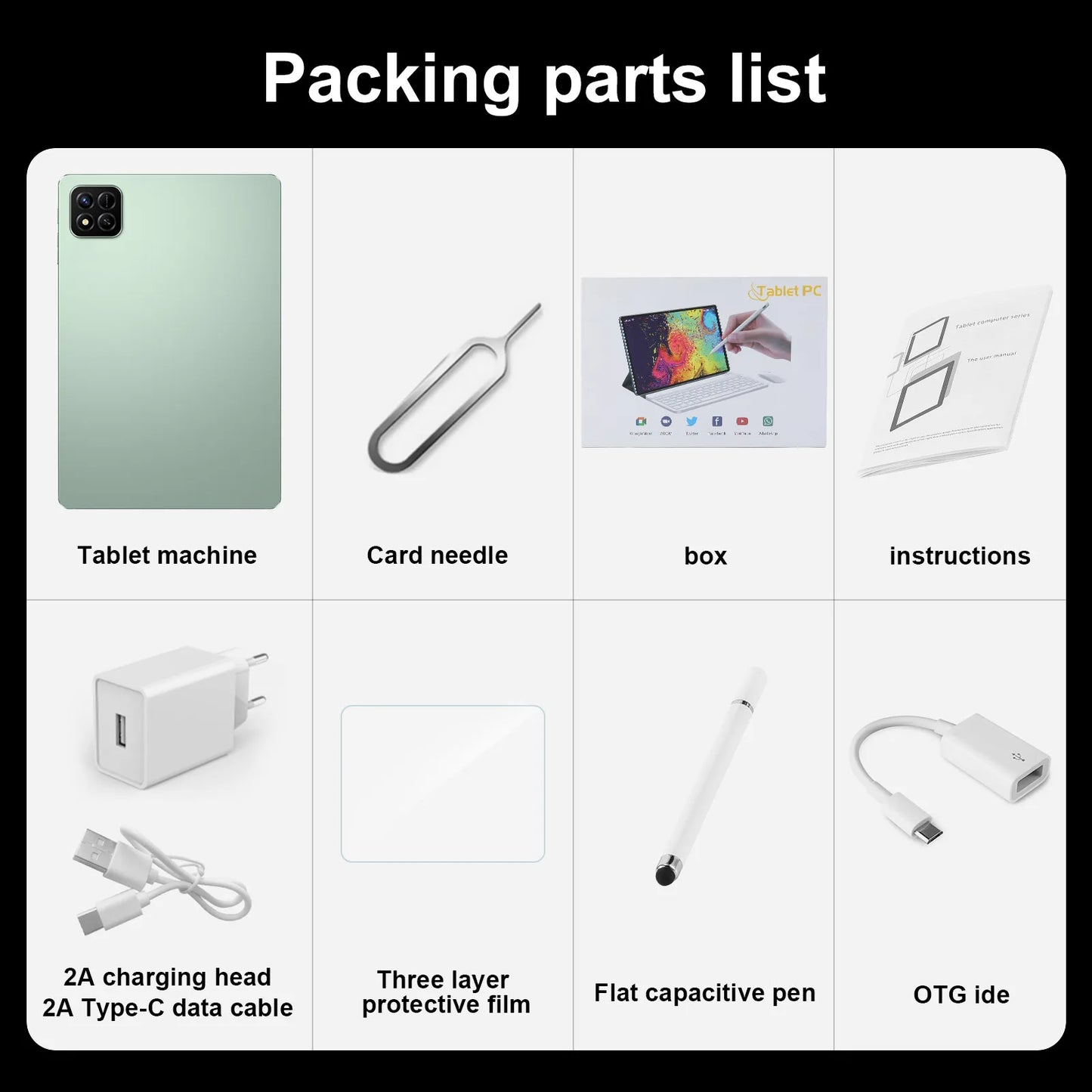 2025 New Original Tablet Pad 7 Pro Snapdragon 10.1inch High-Definition Screen Global 10000mAh 5G Dual Card WiFi Tablet