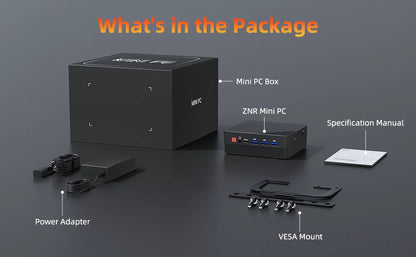 TexHoo Mini PC Computer Gaming AMD Ryzen7 5800H Pocket Dual HDMI LAN WIFI6 Windows 11 Pro NUC Office DDR4 NVMe Four Display