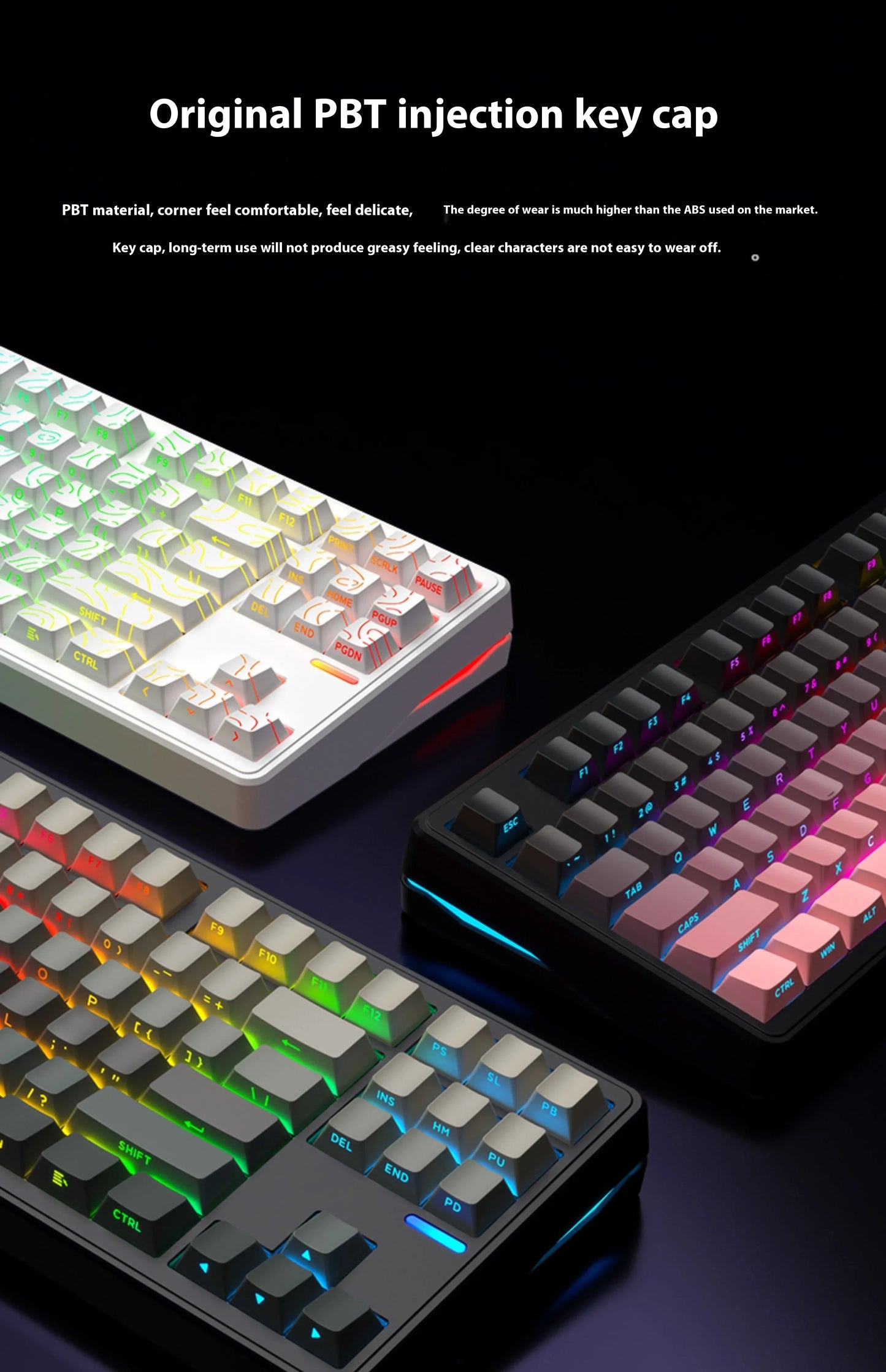 Riccks RS8 V2 Wireless Gaming Mechanical Keyboard Bluetooth 2.4G Wired 8000mAh RGB Hotswap Support QMK-VIA Keyboard for pc Gamer