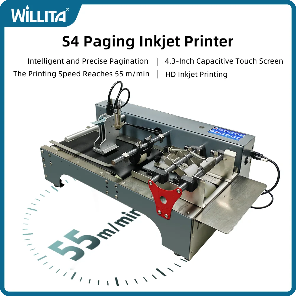 Willita Paging Coding Machine For Plastic Paper Bags Labels ID Cards Expiry Date Barcode Batch QR Online Thermal Inkjet Printers