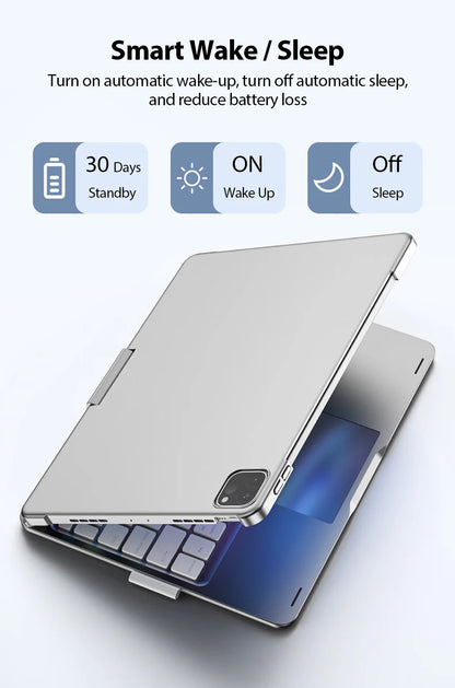 Magic Keyboard Case For Ipad Pro 13 11 12.9 2024 Mini 6 Air 5 4 M4 M2 10 9 9th 10th Generation 10.9 10.2 Funda Cover Accessories