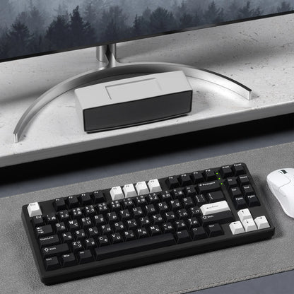 XVX Keycaps with Japanese Layout JIS Cherry Profile Black PBT Keycap Double Shot Not Shine Through Mechanical Keyboard 153 Key
