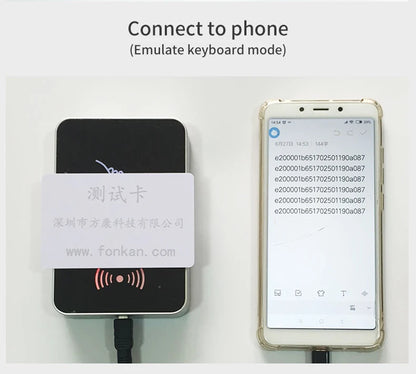 RFID UHF Reader 860-960Mhz RFID UHF Desktop Write Tag Reader USB Keyboard Output for ISO18000-6C EPC Gen2 Free Software SDK