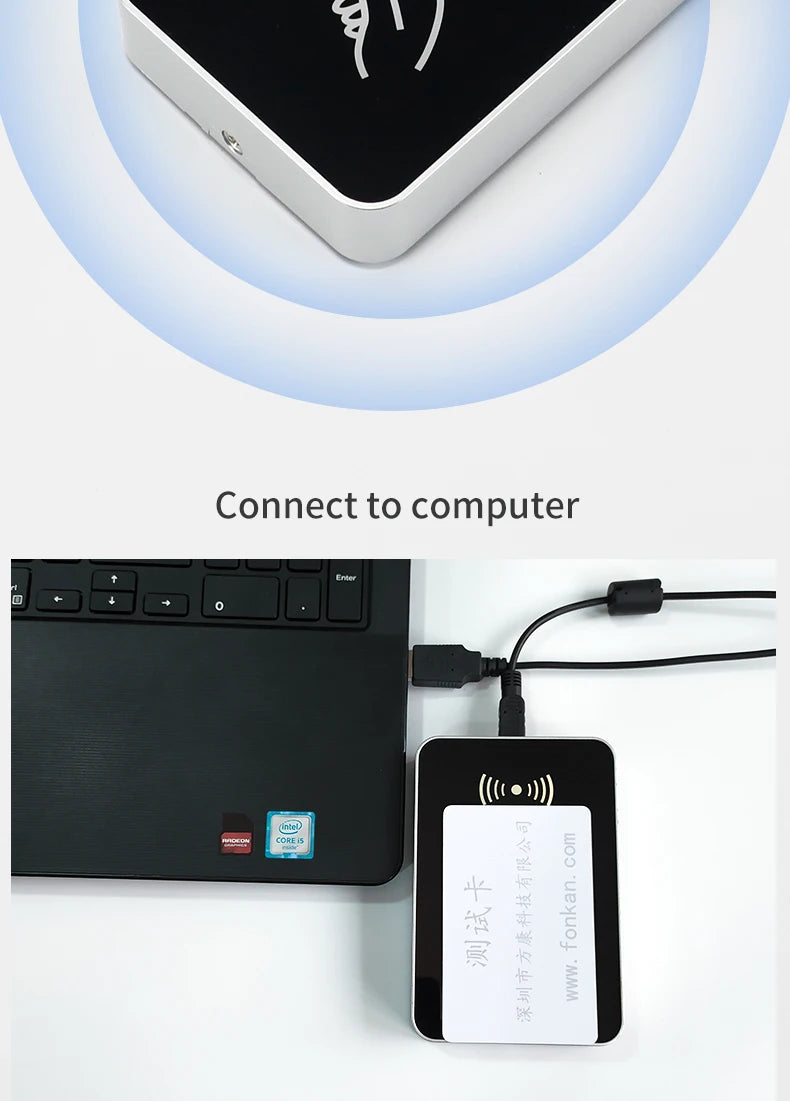 RFID UHF Reader 860-960Mhz RFID UHF Desktop Write Tag Reader USB Keyboard Output for ISO18000-6C EPC Gen2 Free Software SDK