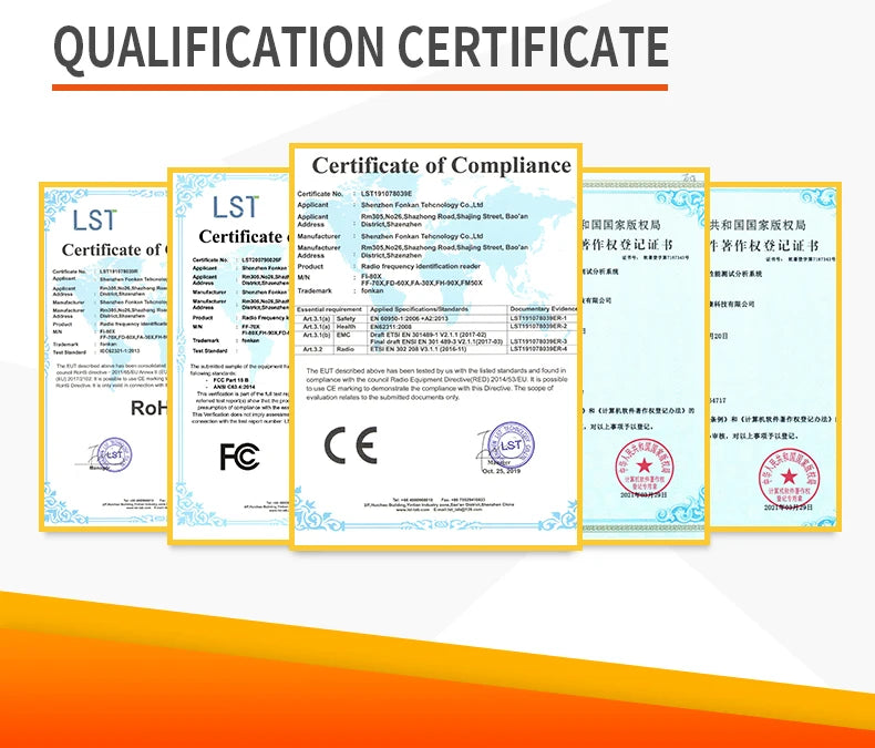 RFID UHF Reader 860-960Mhz RFID UHF Desktop Write Tag Reader USB Keyboard Output for ISO18000-6C EPC Gen2 Free Software SDK